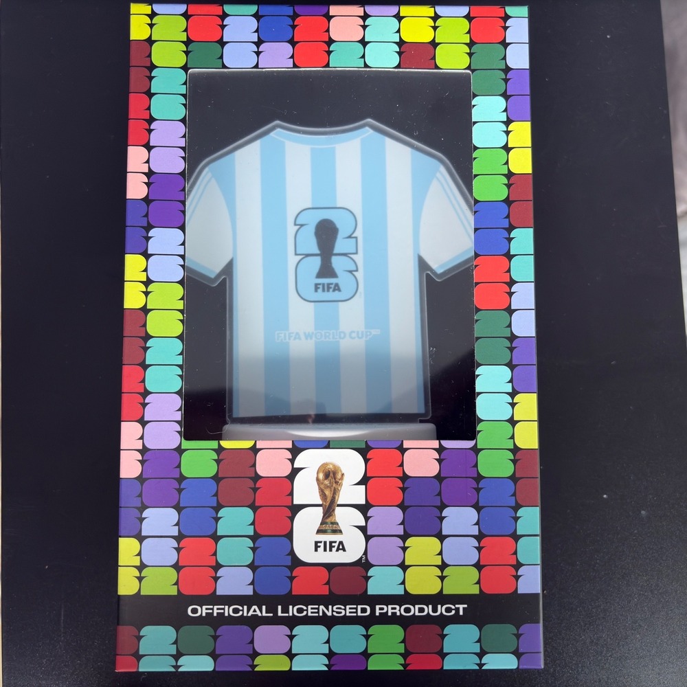 FIFA World Cup 26 Argentina Jersey Acrylic LED Lamp Official Licensed Product